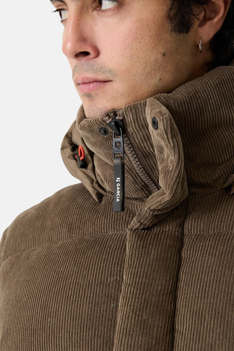 Heren tops jas parka taupe - GARCIA