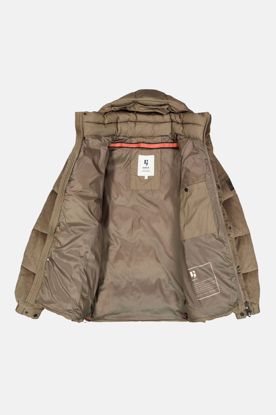 Heren tops jas parka taupe - GARCIA