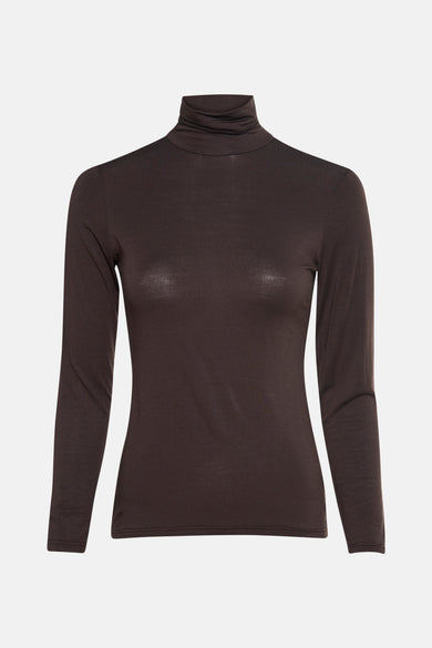 T-shirt met lange mouwen - bruin