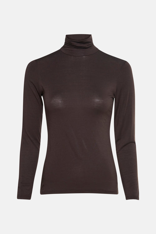 T-shirt met lange mouwen - bruin