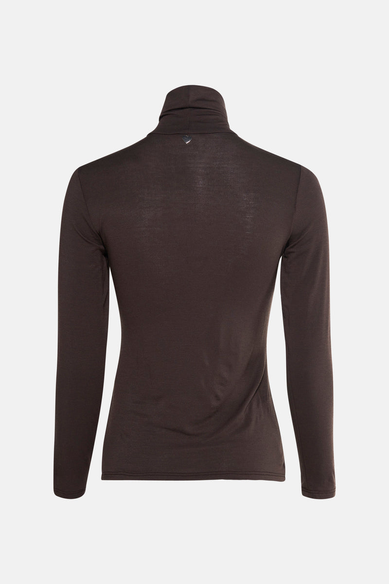 T-shirt met lange mouwen - bruin