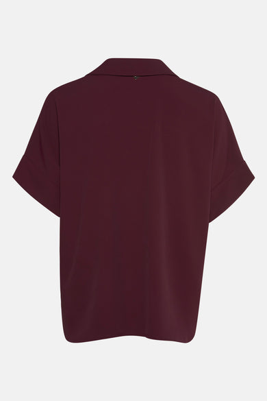 Chemise à manches courtes - Bordeaux