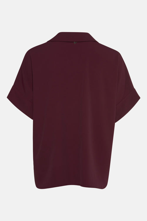 Hemd met korte mouwen - Bordeaux