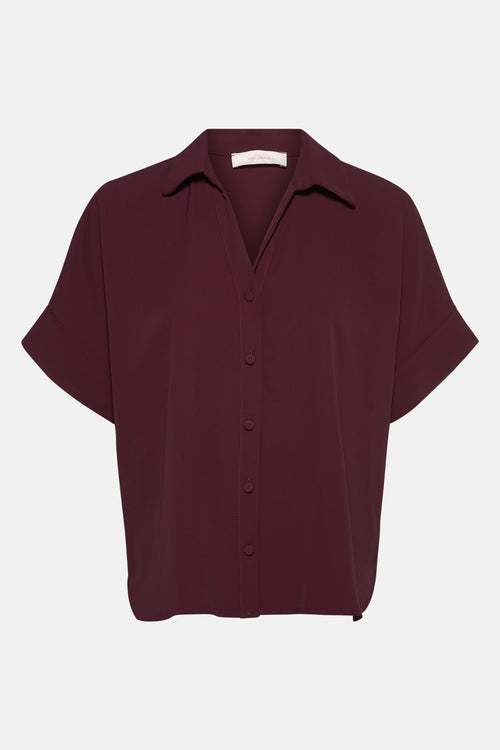 Hemd met korte mouwen - Bordeaux