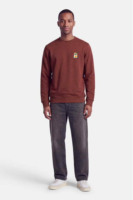Sweater O-hals - oranje