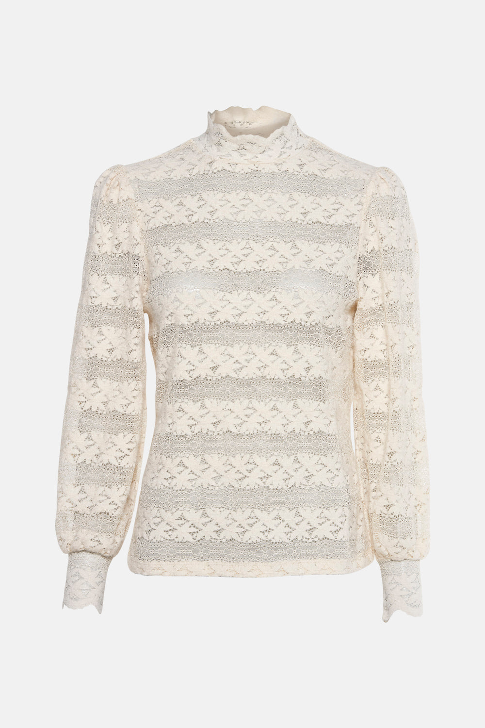 Blouse met lange mouwen - ecru