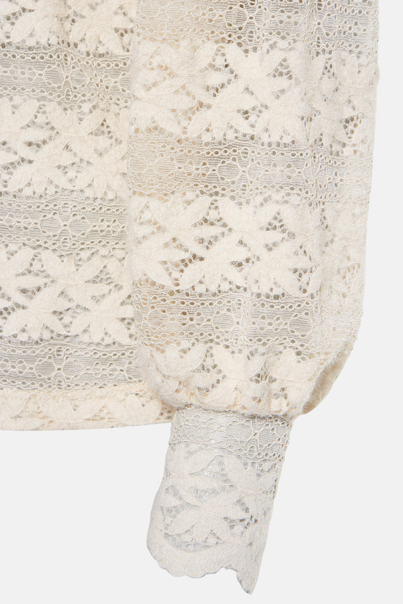 Blouse met lange mouwen - ecru