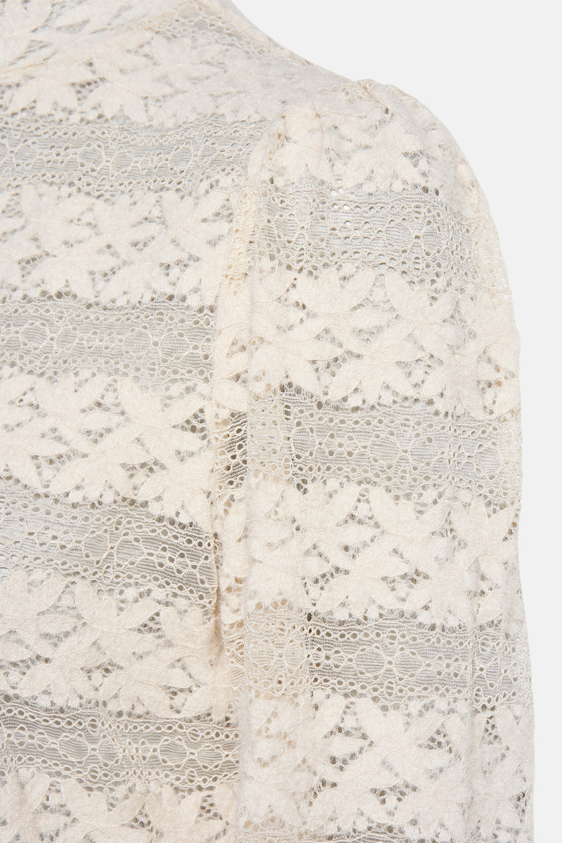 Blouse met lange mouwen - ecru