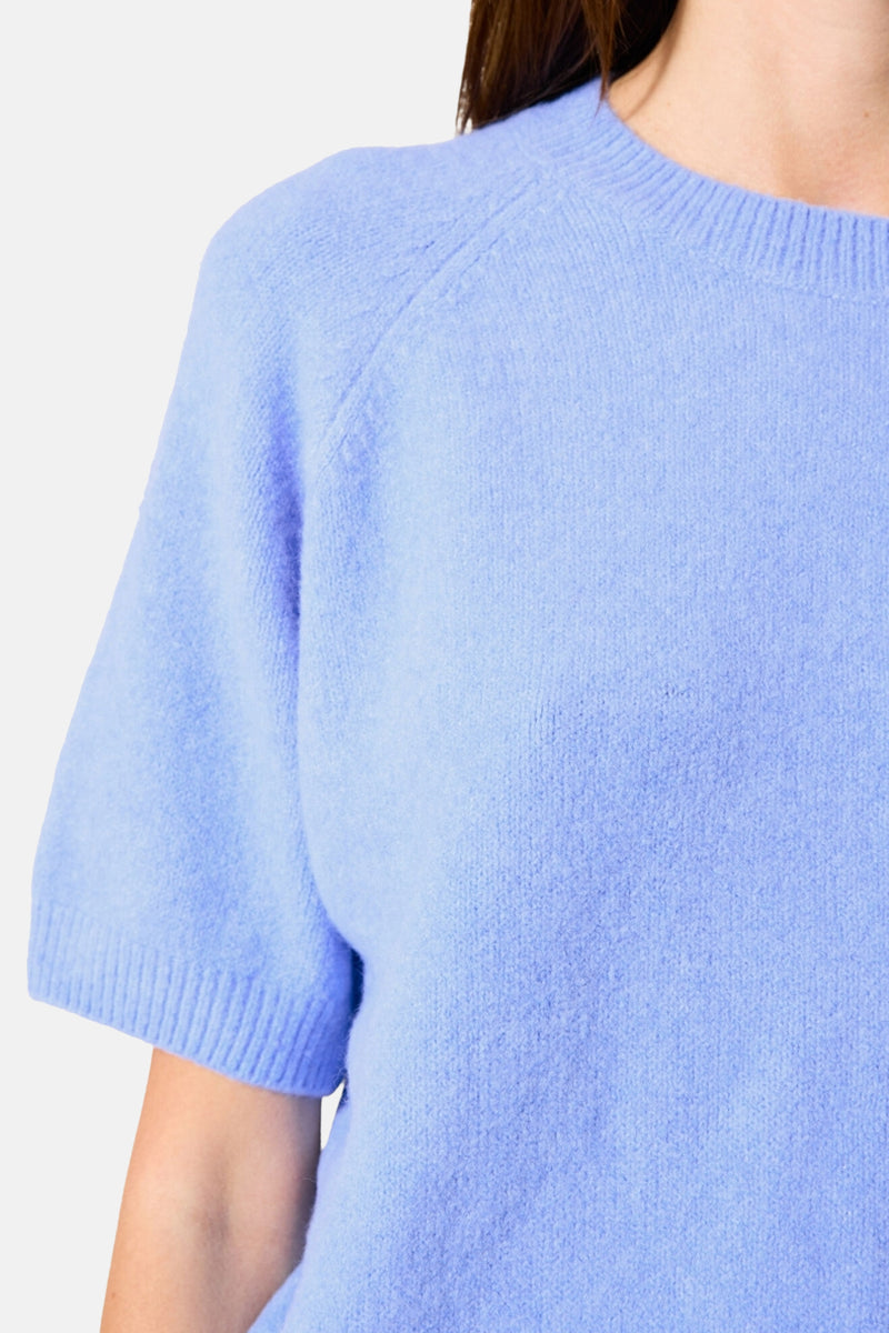 Pull met ronde hals - blauw