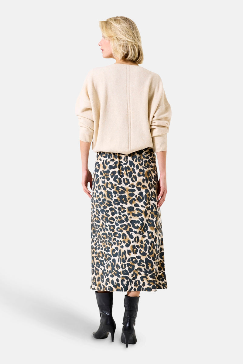 Pull met ronde hals - ecru