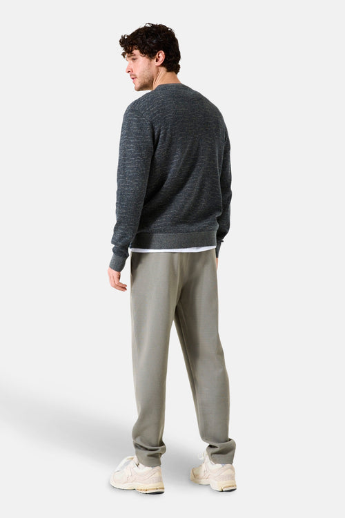 Pull met ronde hals - blauw