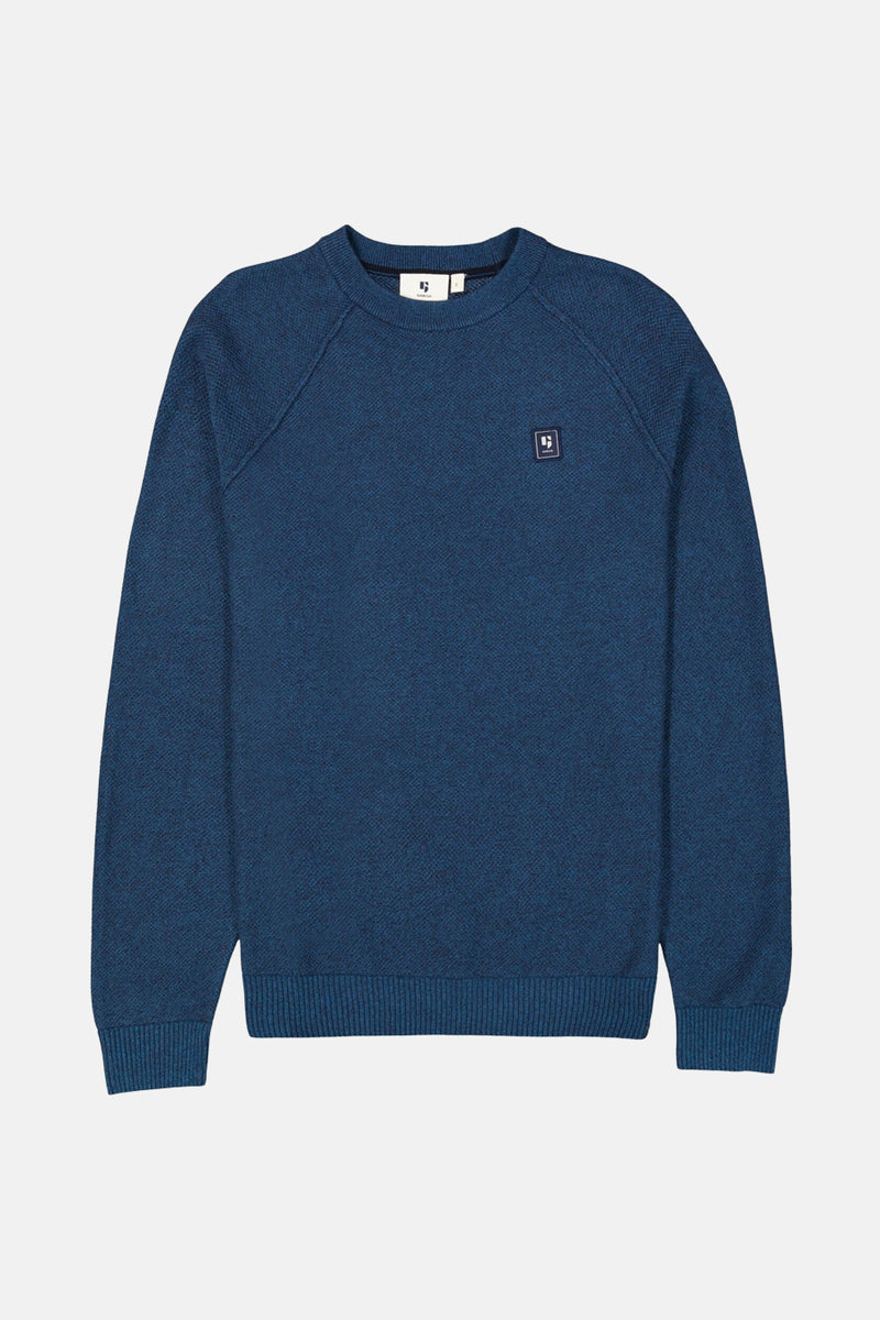 Pull met ronde hals - Turquoise