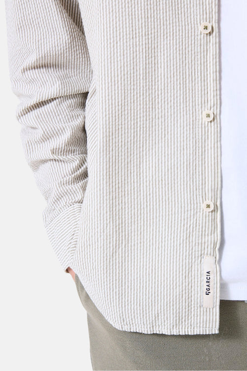 Hemd met lange mouwen - khaki