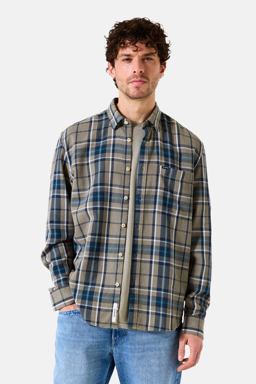 Hemd met lange mouwen - khaki