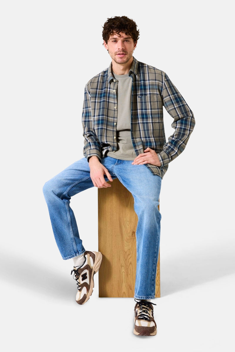 Hemd met lange mouwen - khaki