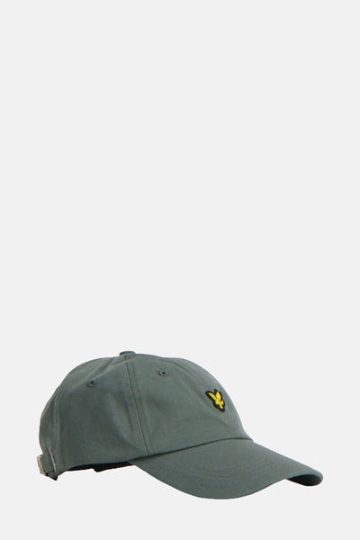 Casquette kaki de Lyle & Scott, avec le logo brodé d'un aigle jaune sur le devant