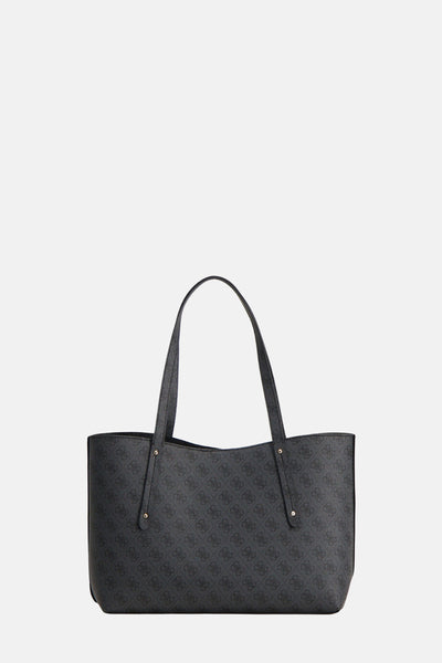 Zwarte bandoulière tas van Guess, met monogramogramogramogramogramogram gen op de..