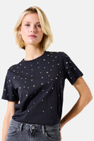 Top uni manches courtes noir - GARCIA