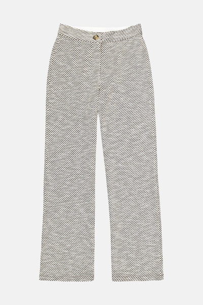 Pantalon multicolore par GARCIA, à rayures diagonales, avec une fermeture boutonnée.
