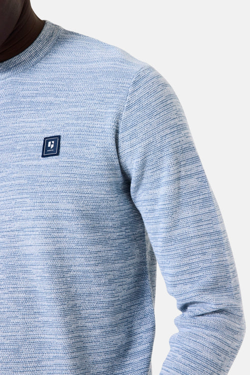 Pull à col rond - bleu