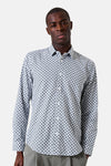 Chemise à manches longues blanche de GARCIA, imprimé à motifs géométriques sur toute la surface.
