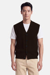 Pull sans manches - brun