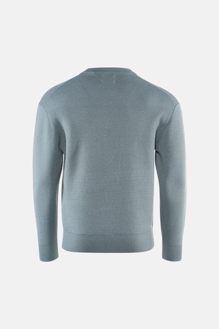 Pull col rond bleu - INDIGOLD