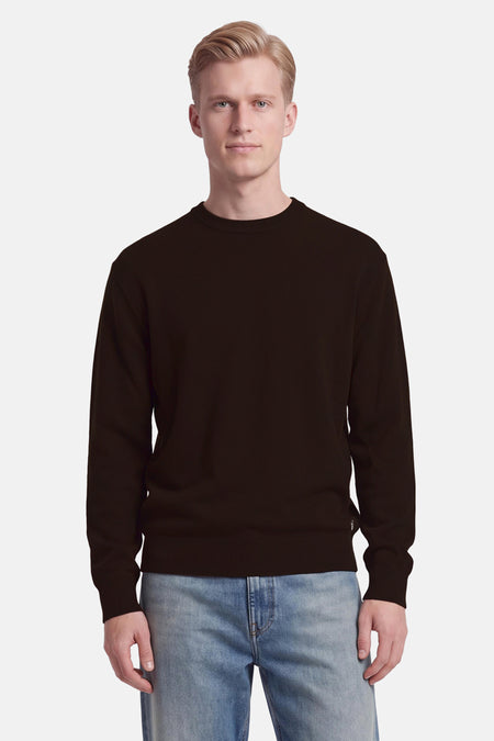 Pull col O - brun