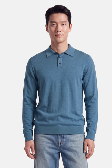 Pull O-hals - blauw