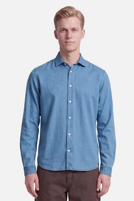 Chemise à manches longues - light blue denim