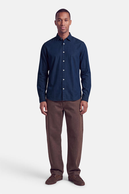 Chemise à manches longues - bleu