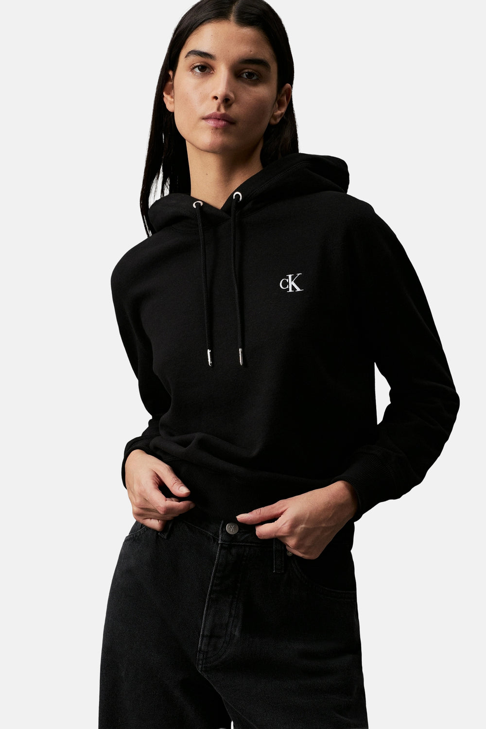 Sweat  à capuche Noir - Calvin Klein