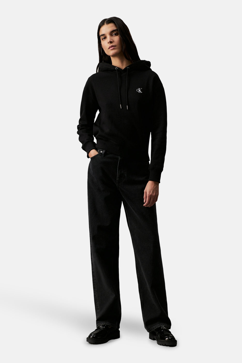 Sweat  à capuche Noir - Calvin Klein