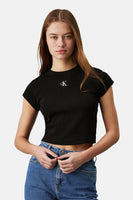 Top uni manches courtes Noir - Calvin Klein
