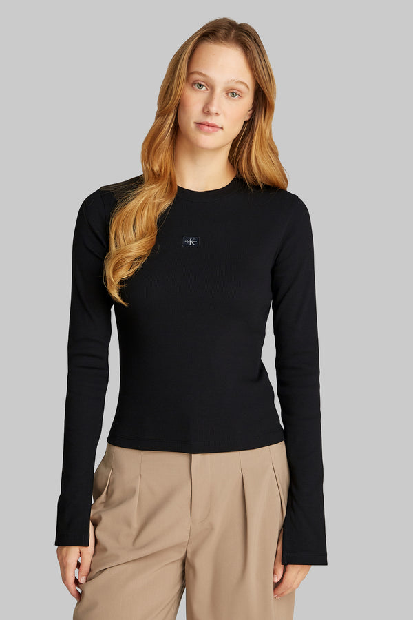 Top (lange mouwen) Zwart - Calvin Klein