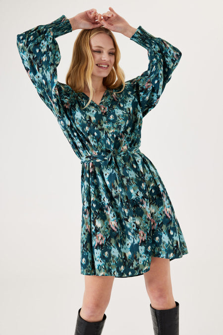 Robe midi - multicolore
