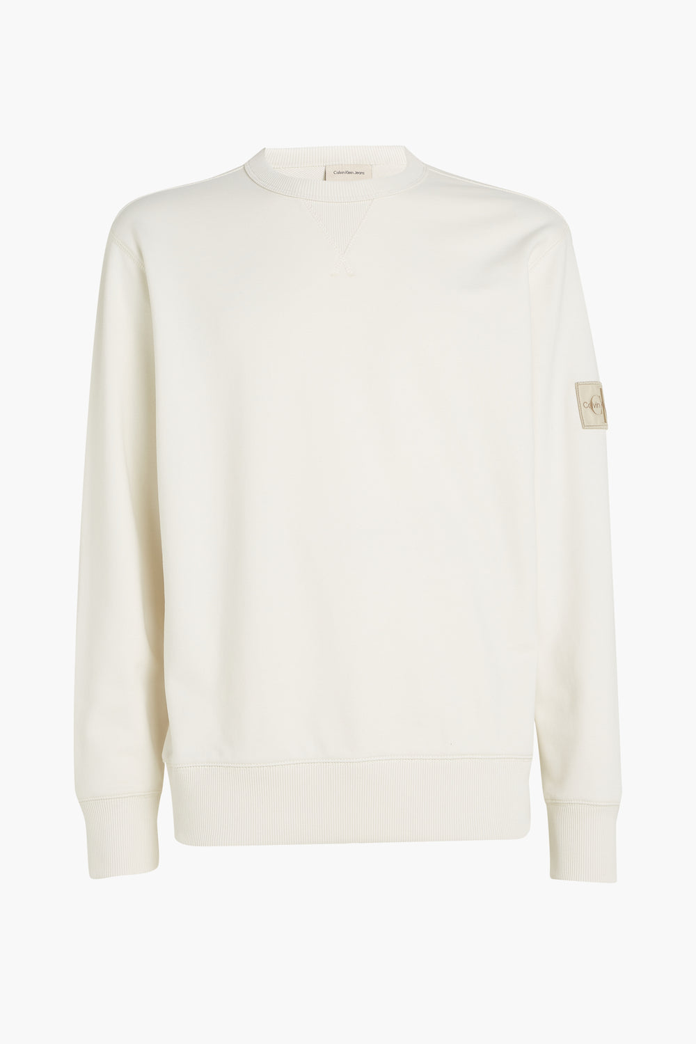 Sweat col rond Écru - Calvin Klein