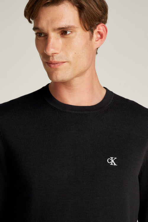 Trui met ronde hals Zwart - Calvin Klein