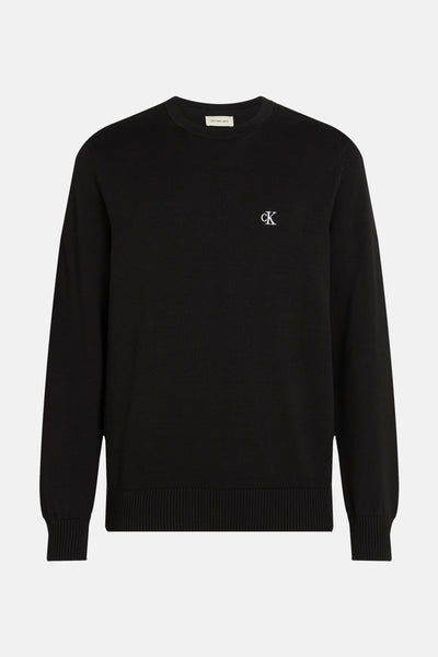 Pull col rond Noir - Calvin Klein