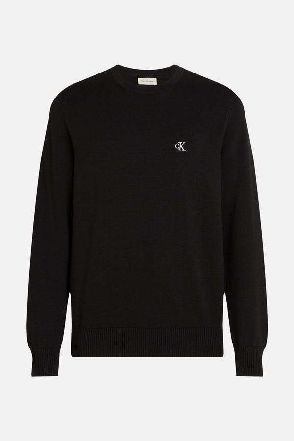 Pull col rond Noir - Calvin Klein
