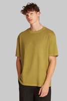 T-shirt met korte mouwen - ocre
