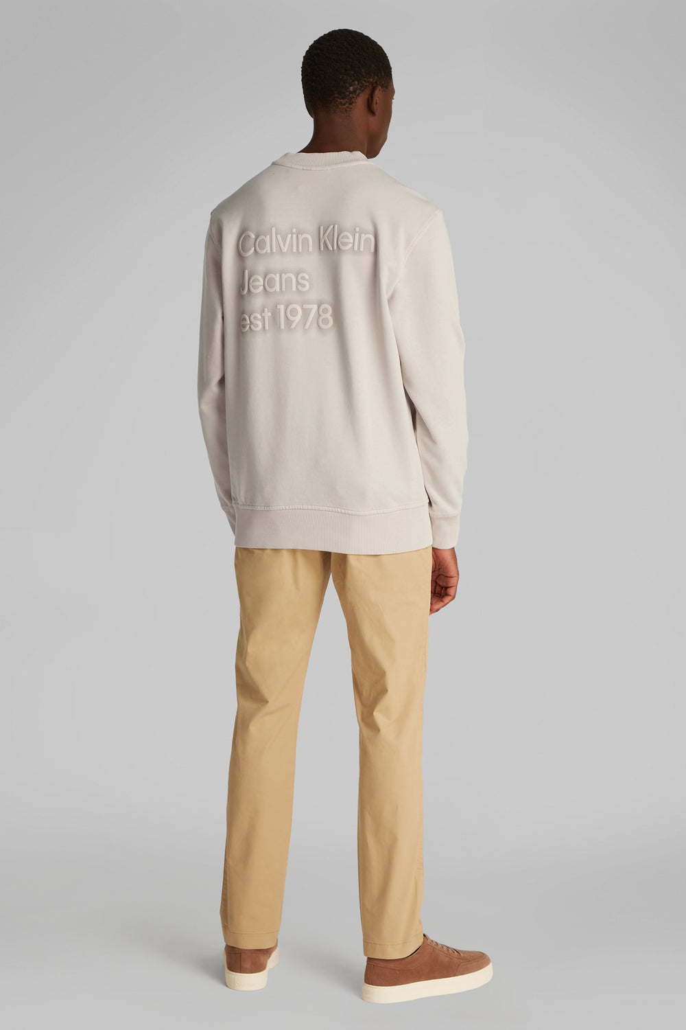 Sweat col rond Beige - Calvin Klein