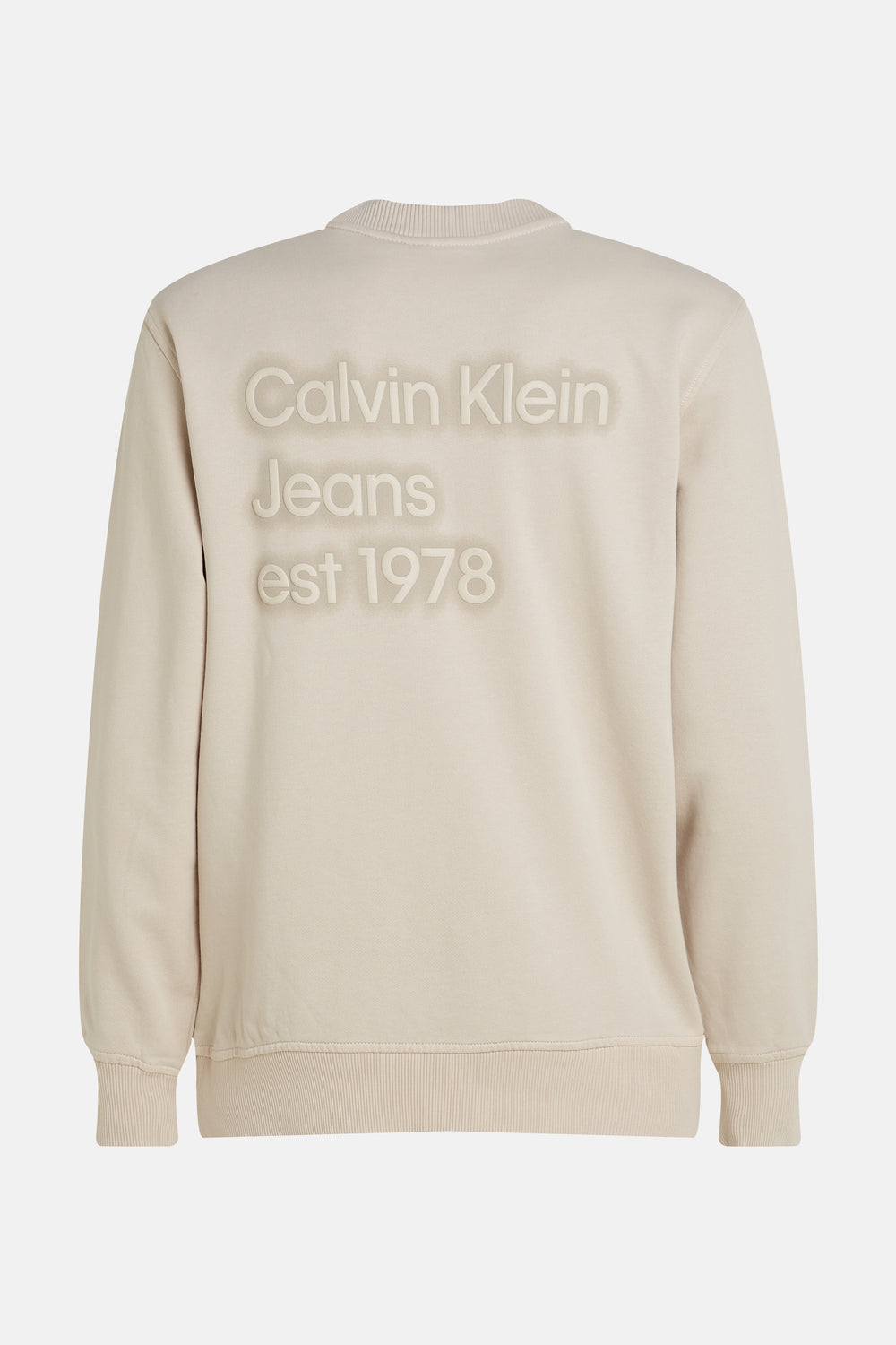 Sweat col rond Beige - Calvin Klein