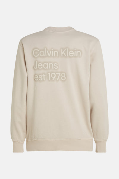 Sweat col rond Beige - Calvin Klein