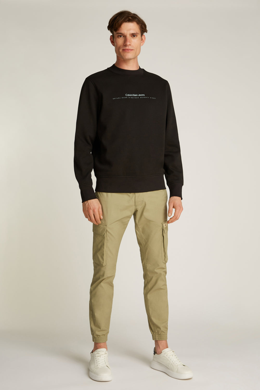 Sweat col rond Noir - Calvin Klein