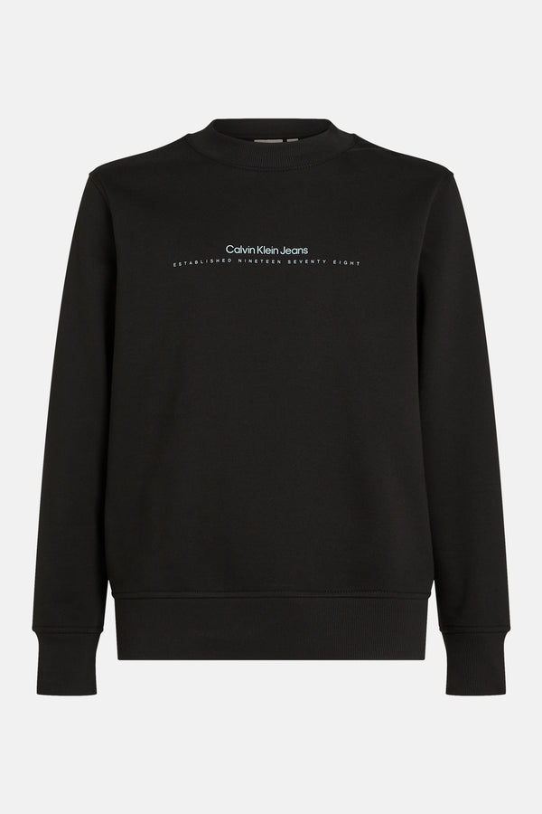 Sweat col rond Noir - Calvin Klein