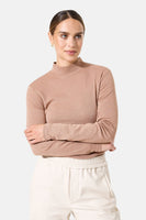 T-shirt met lange mouwen - bruin