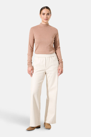 T-shirt met lange mouwen - bruin