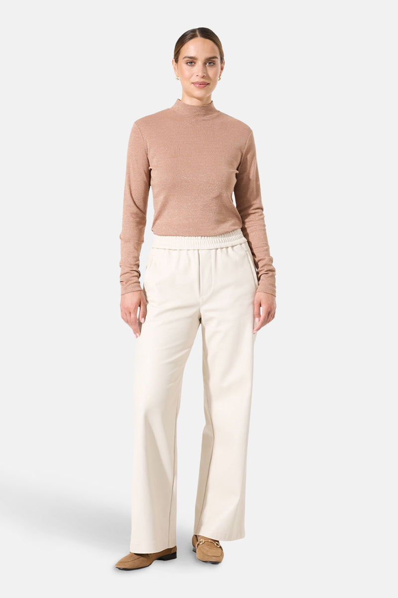 T-shirt met lange mouwen - bruin