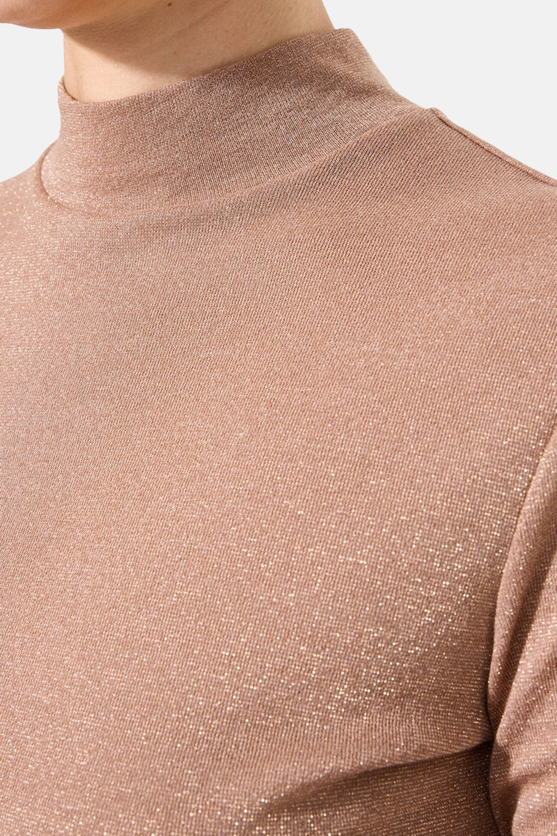 T-shirt met lange mouwen - bruin